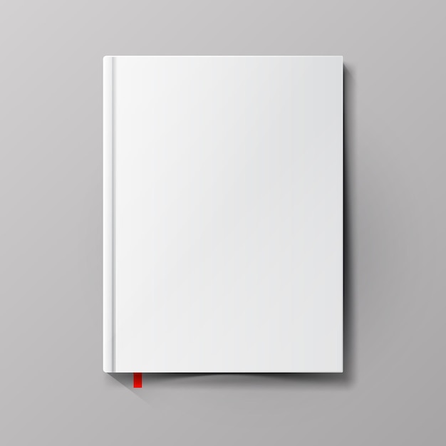 Couverture de livre blanc blanc.