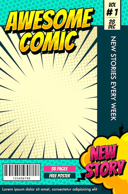 couverture de magazine pop art bande dessinée