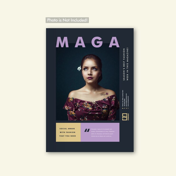 Vecteur couverture de magazine