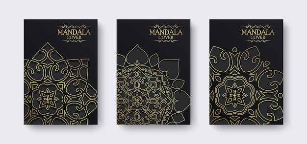Couverture De Mandala De Luxe De Couleur Sombre