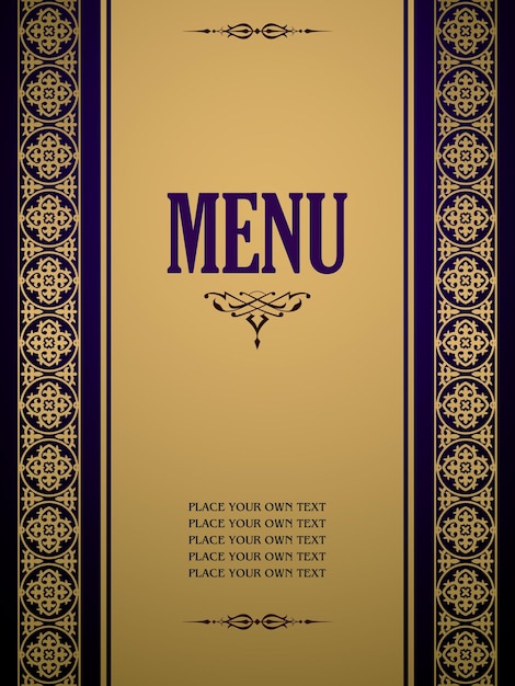 Couverture De Menu