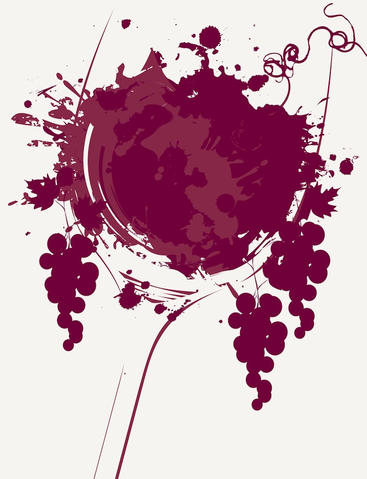 Vecteur couverture pour le menu de la carte des vins