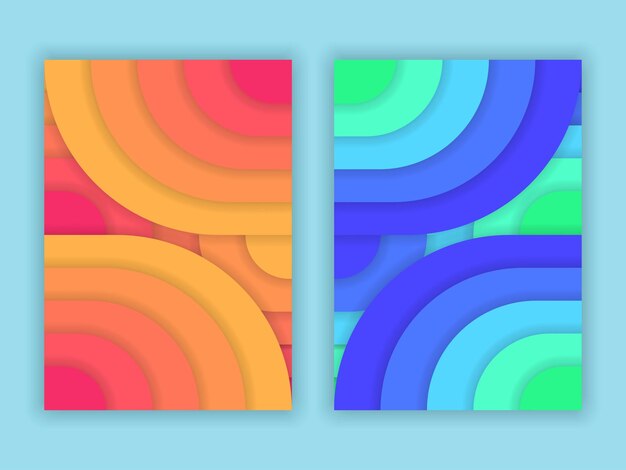 Couvertures Avec Des Motifs Géométriques Minimalistes Et Colorés