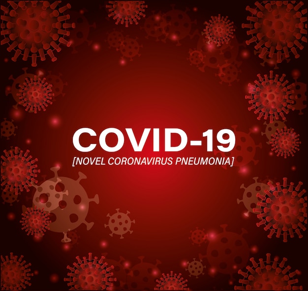 Covid 19 Nouvelle Pneumonie à Coronavirus Devant Le Fond Du Virus