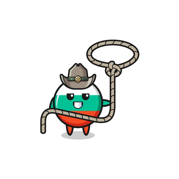 Le Cowboy Bulgare Avec Corde Lasso