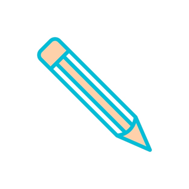 crayon icône vecteur modèle logo collection tendance design plat
