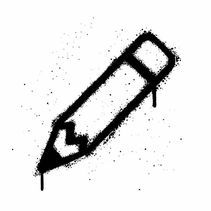 Vecteur crayon à spray de graffiti isolé sur fond blanc