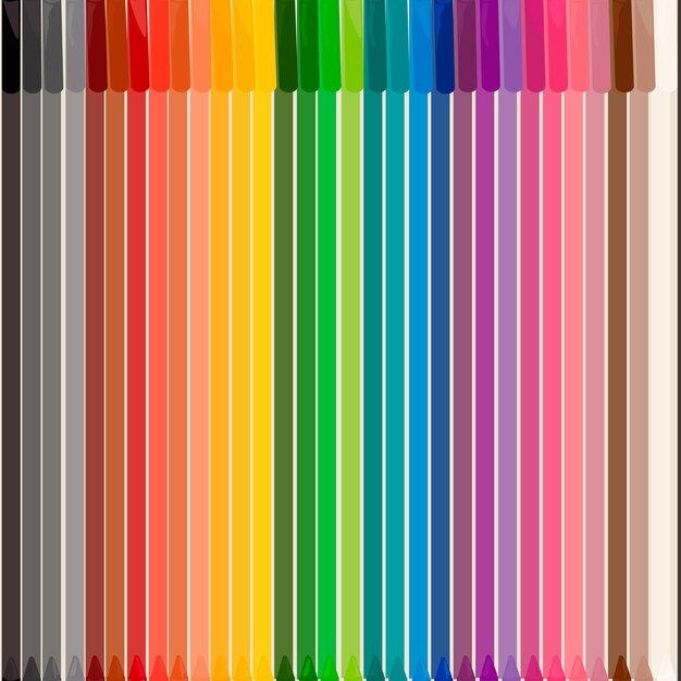 Vecteur des crayons de couleur à motif sans couture