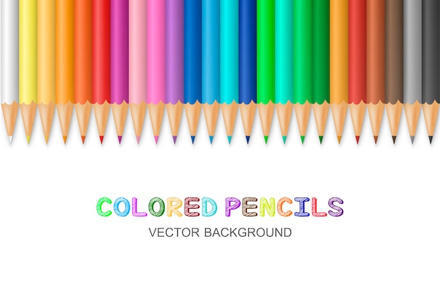 Crayons de couleur vecteur