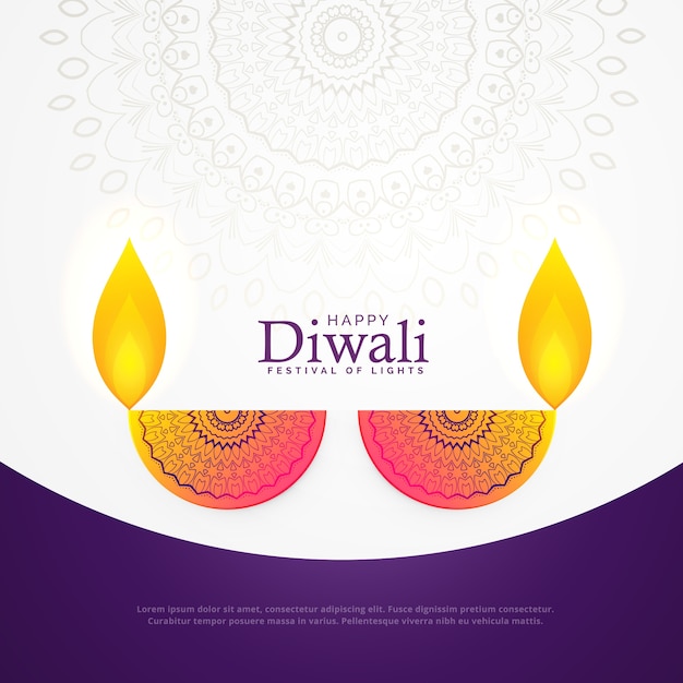 Créatif Diwali Célébration Affiche Festival Fond De Carte De Voeux