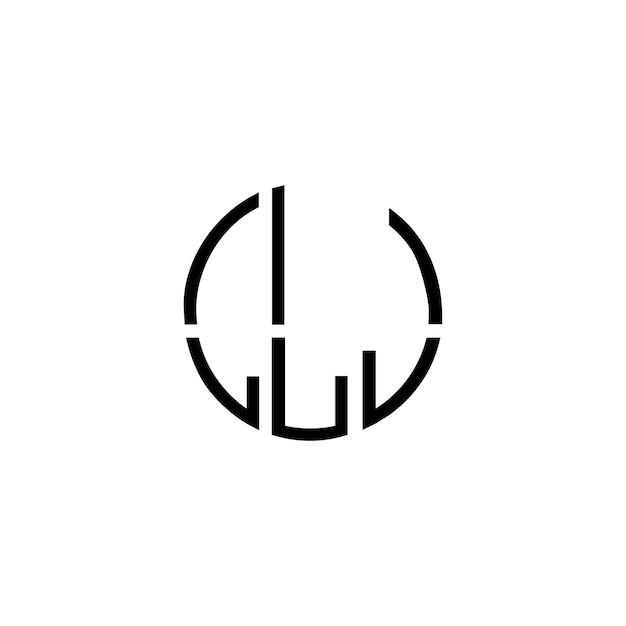 Créatif initial moderne minimaliste intemporel espace négatif design de logo monogramme