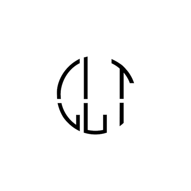 Créatif initial moderne minimaliste intemporel espace négatif design de logo monogramme