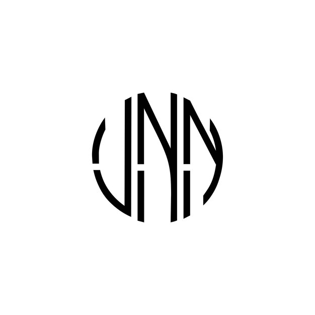 Créatif initial moderne minimaliste intemporel espace négatif design de logo monogramme