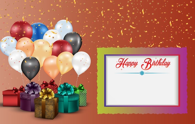 Création d'une carte de vœux d'anniversaire