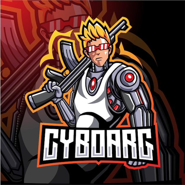 Création Du Logo De La Mascotte Esport Des Artilleurs Cyborg