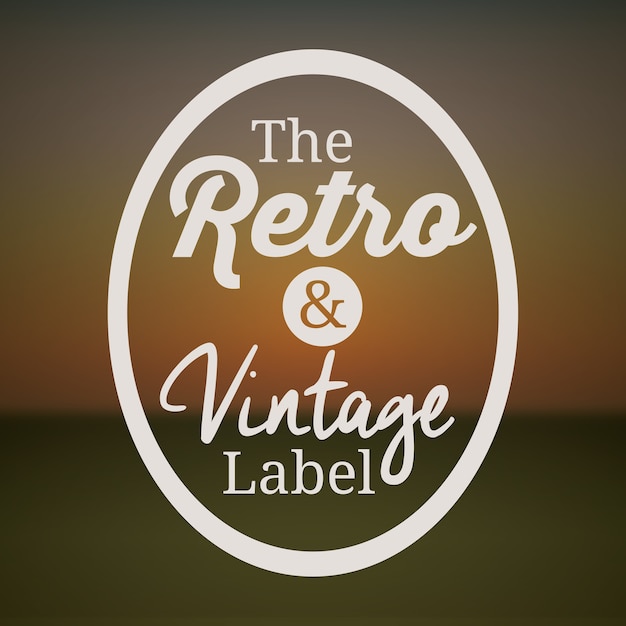 Création d'étiquettes rétro et vintage