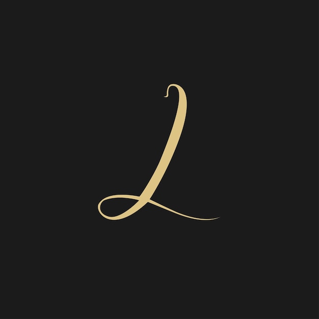 Création d'icône logo abstrait monogramme lettre L