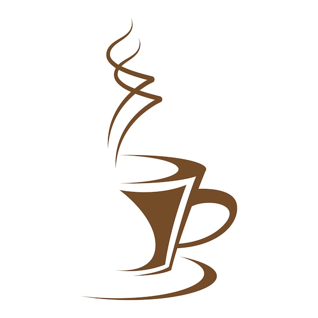 Création d'icône logo café