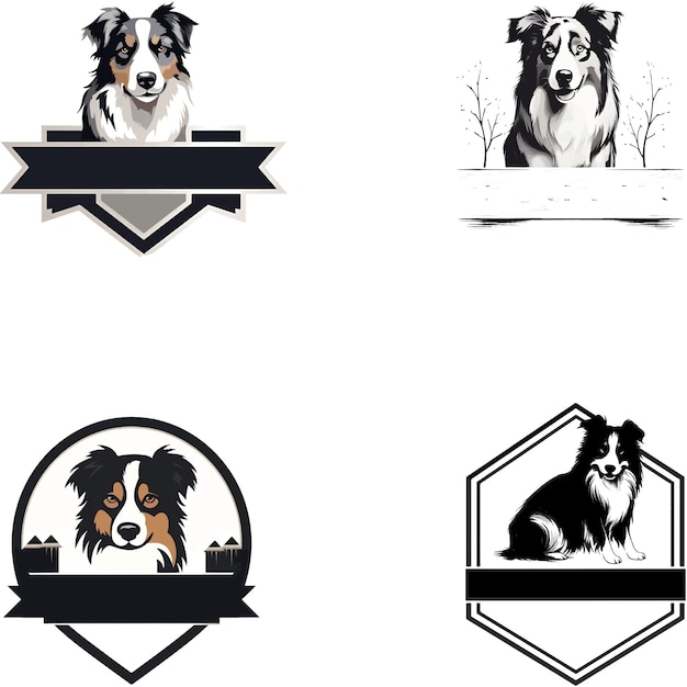 Création D'icône De Logo De Chien