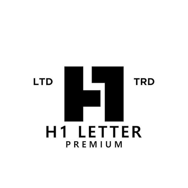 Vecteur création d'icône de logo lettre h 1