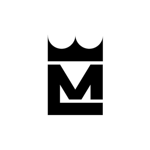 Vecteur création d'icône de logo de lettre initiale lm
