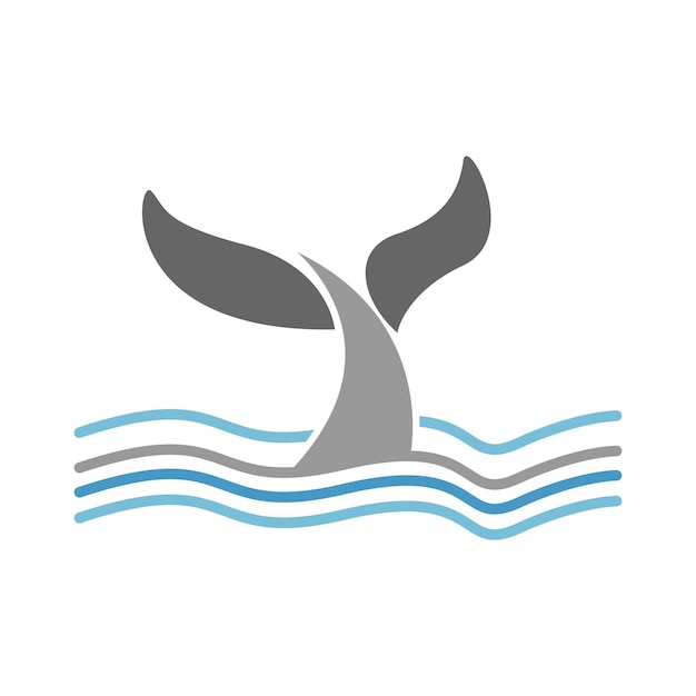 Création d'icône logo queue de poisson