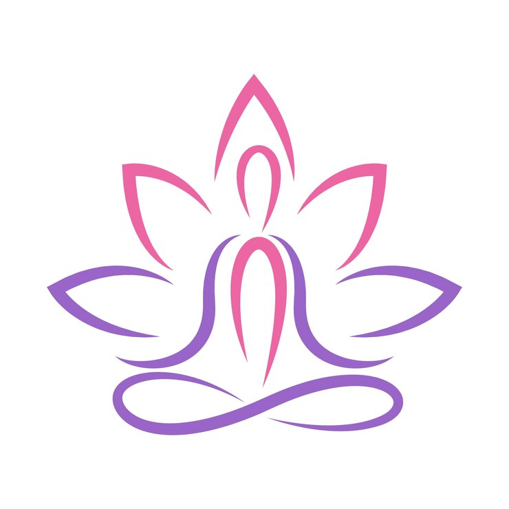 Vecteur création d'icône logo yoga