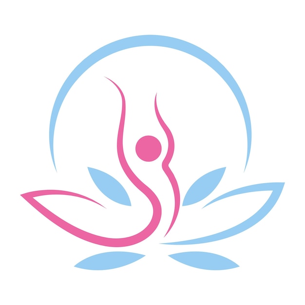 Création d'icône logo yoga