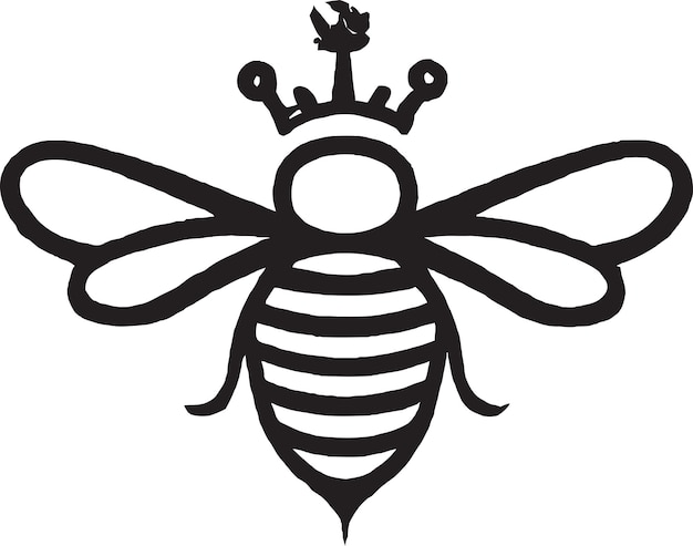 Création de logo d'abeille dorée