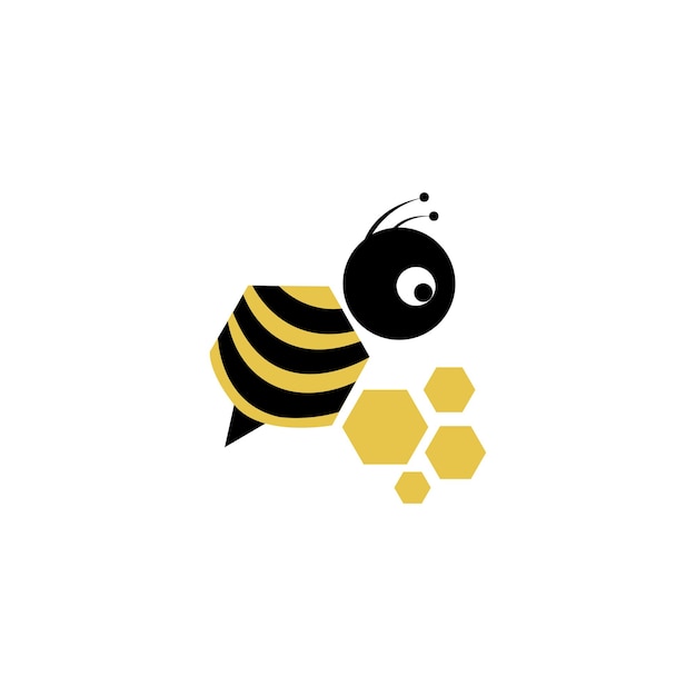 Création De Logo D'abeille Et De Miel