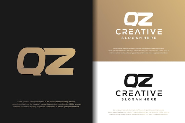 Création De Logo Abstrait Lettre Monogramme Qz