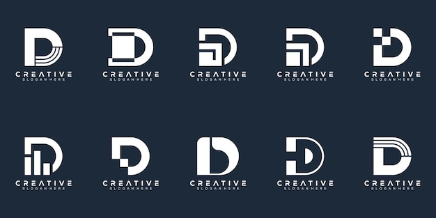 Création de logo abstrait lettre monogramme d
