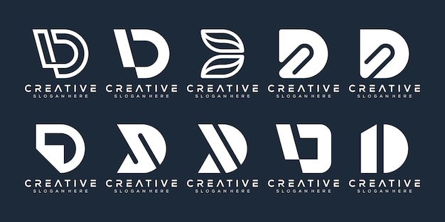 Création de logo abstrait lettre monogramme d