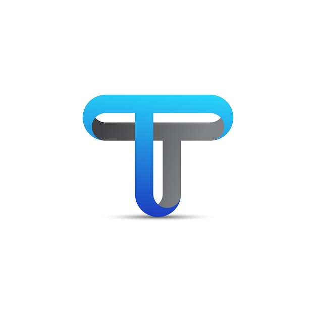 Création de logo abstrait lettre T