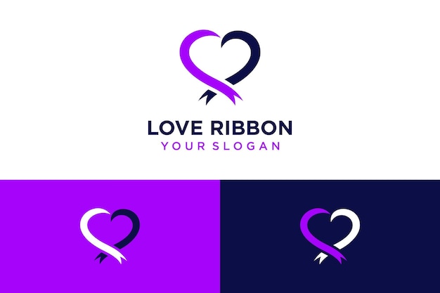 Création De Logo D'amour Avec Ruban Ou Cancer