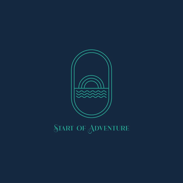 Création de logo d'aventure nature