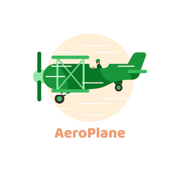 Vecteur création de logo d'avion aéro