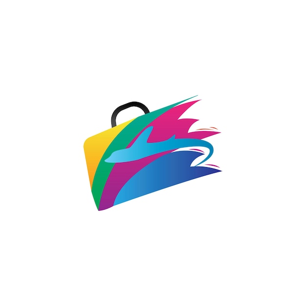 Création De Logo D'avion De Vacances