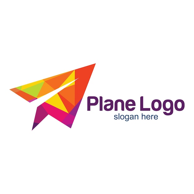 Création De Logo D'avion De Voyage