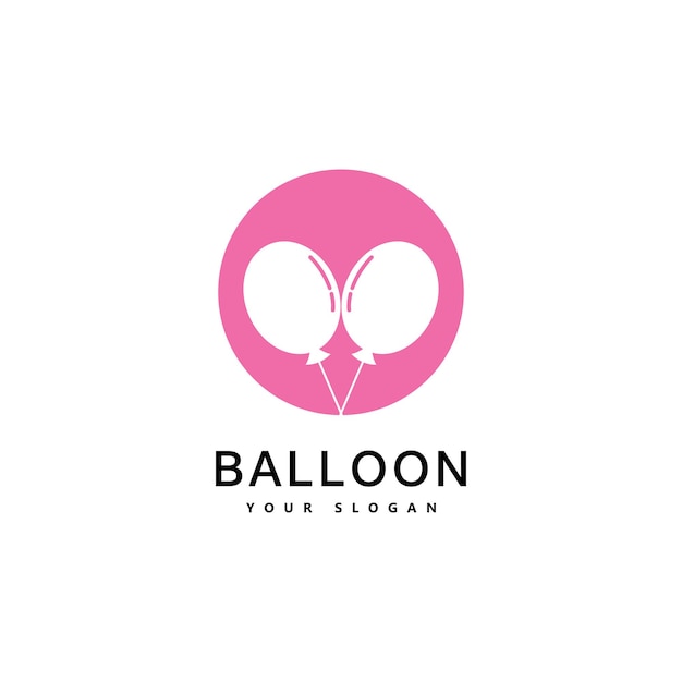 Création De Logo De Ballon. Concept De Logo De Bonheur. Symbole De Ballon à Air De Célébration.