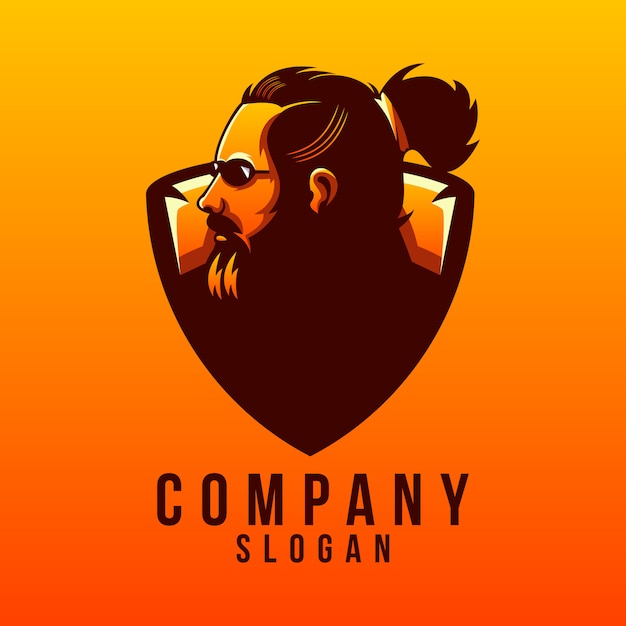 création de logo barbe