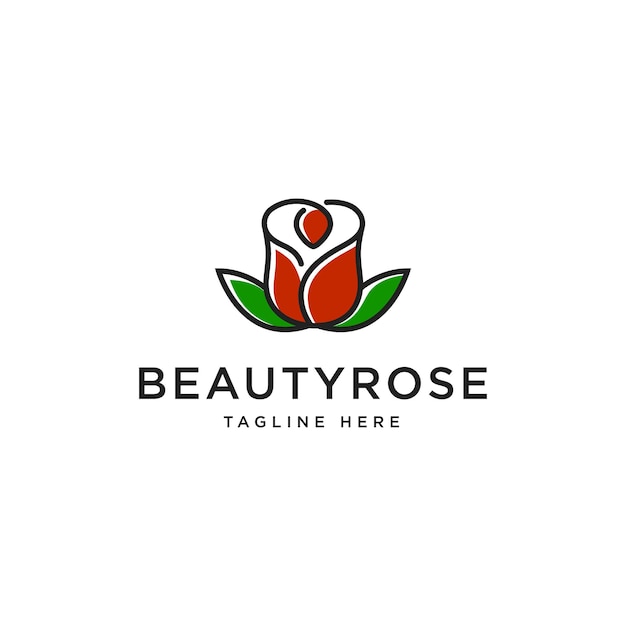 Création De Logo Beauté Fleur Rose