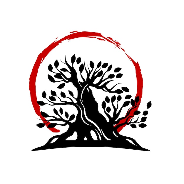 Création de logo de bonsaï
