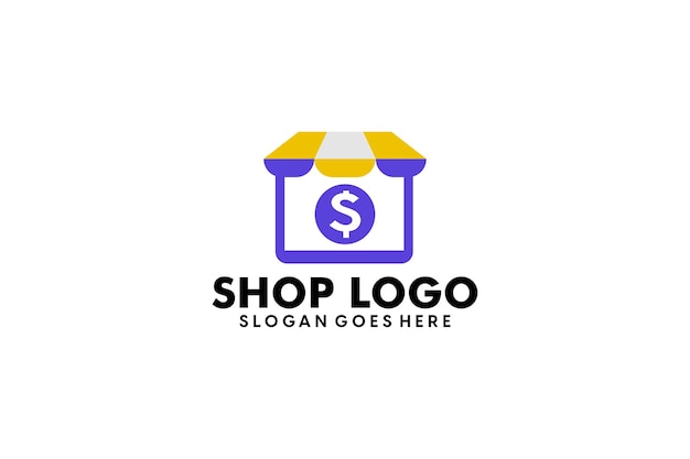 Création De Logo De Boutique En Ligne Dégradé