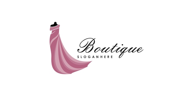 Création De Logo De Boutique Pour Designer Avec Vecteur Premium De Concept Créatif