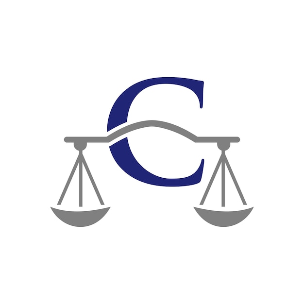 Création De Logo De Cabinet D'avocats Lettre C. Avocat Et Justice, Symbole Du Procureur
