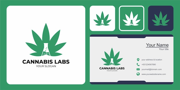 Création De Logo Et Carte De Visite De Laboratoires De Cannabis