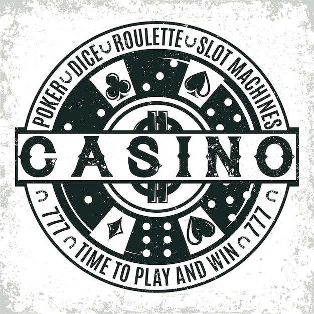 Création De Logo De Casino Vintage