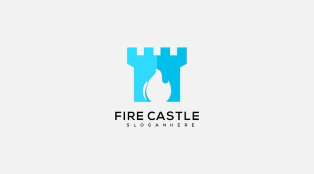 Création De Logo Castle Fire Pour Votre Entreprise