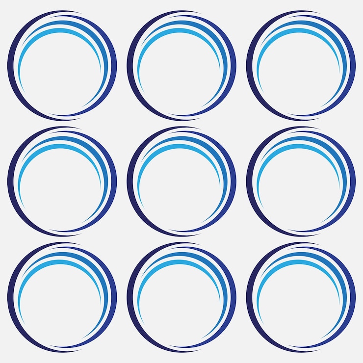 Vecteur création de logo de cercle vecteur gratuit